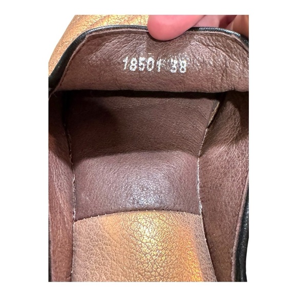 Homers Quilted Artisan Bronze Metallic Leather Mule Slides Quiet Lux | Sz 38 - Picture 10 of 10